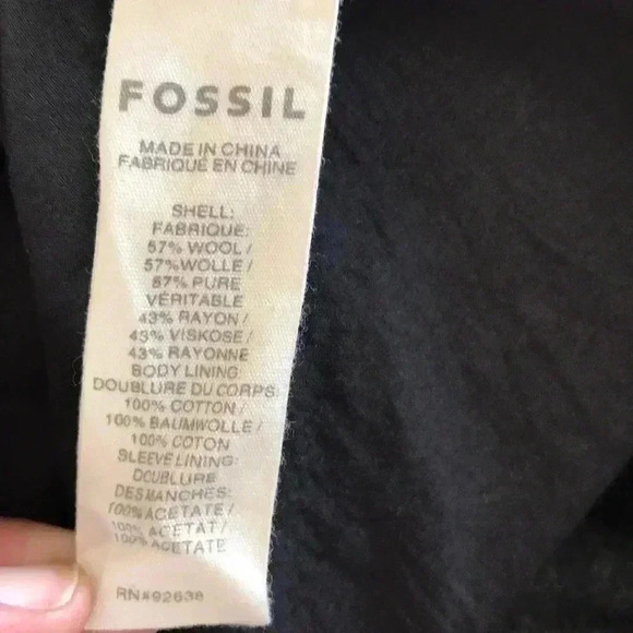 Fossil Wool Blend Coat Size M—W02 - Picture 4 of 4